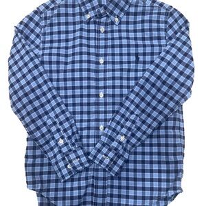 Ralph Lauren Navy and Light Blue Plaid Shirt
